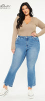 Vera Essentials High Rise Crop Bootcut (Plus Size) - Official Kancan USA