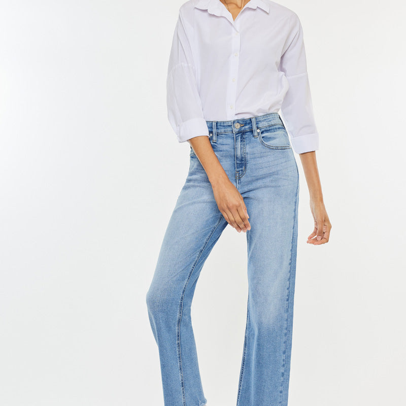 Breanne High Rise Straight Jeans - Official Kancan USA