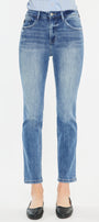 Maddy High Rise Slim Straight Leg Jeans - Official Kancan USA