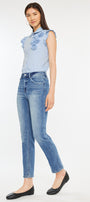 Maddy High Rise Slim Straight Leg Jeans - Official Kancan USA