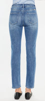 Maddy High Rise Slim Straight Leg Jeans - Official Kancan USA