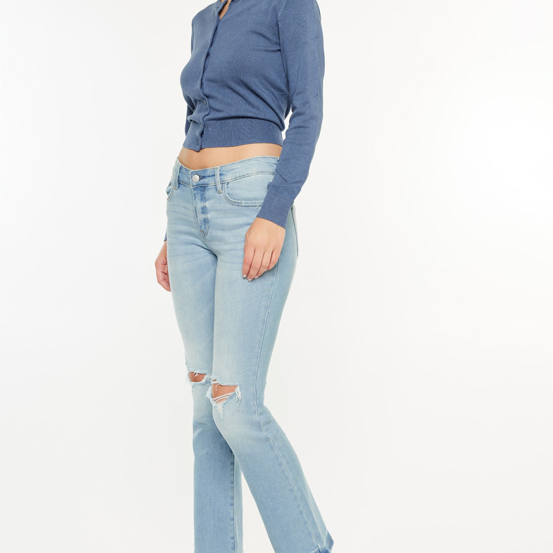 Coraline Mid Rise Kick Flare Jeans - Official Kancan USA
