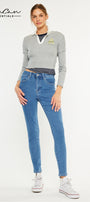 Bev Essentials High Rise Ankle Skinny Jeans - Official Kancan USA