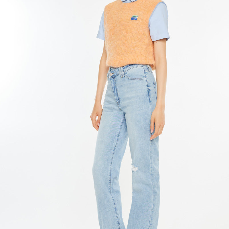 Minni 90's High Rise Straight Leg Jeans - Official Kancan USA