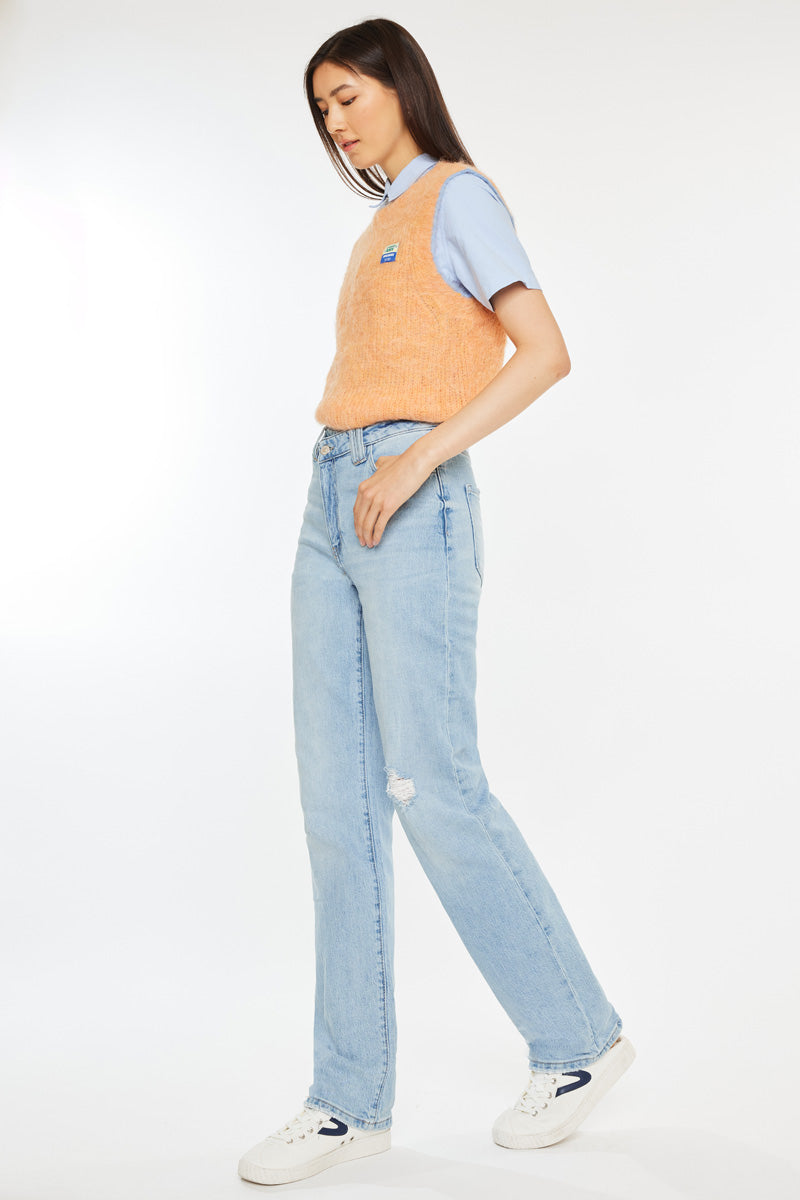 Minni 90's High Rise Straight Leg Jeans - Official Kancan USA