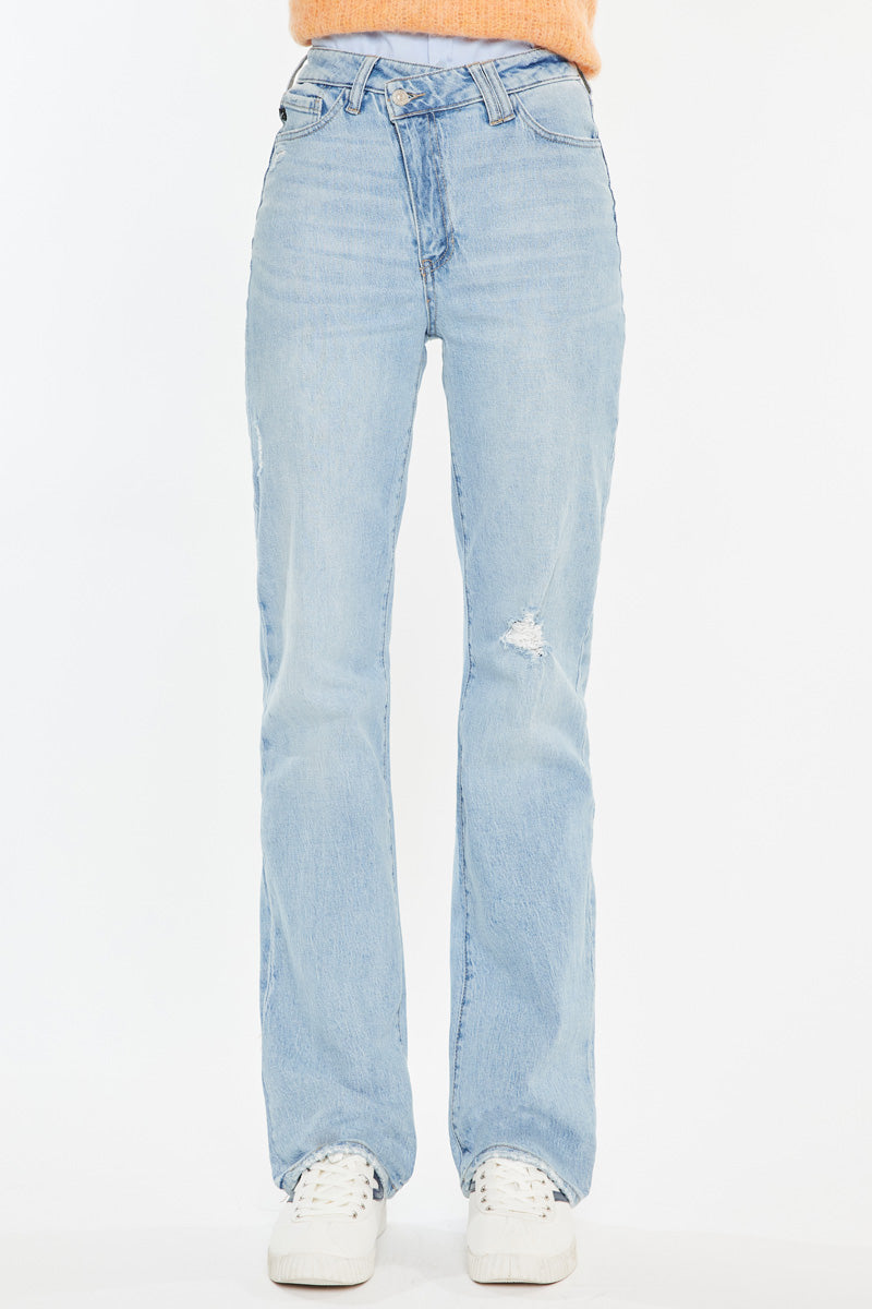 Minni 90's High Rise Straight Leg Jeans - Official Kancan USA
