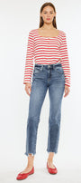 Kathrine High Rise Slim Straight Leg Jeans - Official Kancan USA