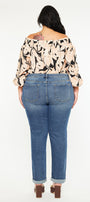 Harper Mid Rise Slim Straight Jean ( Plus Size ) - Official Kancan USA