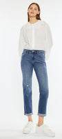 Pamela Mid Rise Slim Straight Jean - Official Kancan USA