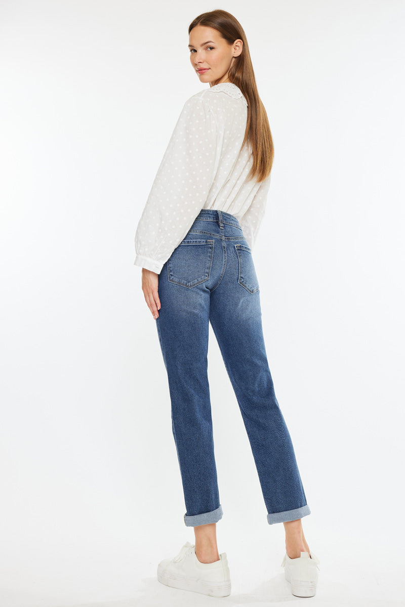 Pamela Mid Rise Slim Straight Jean - Official Kancan USA