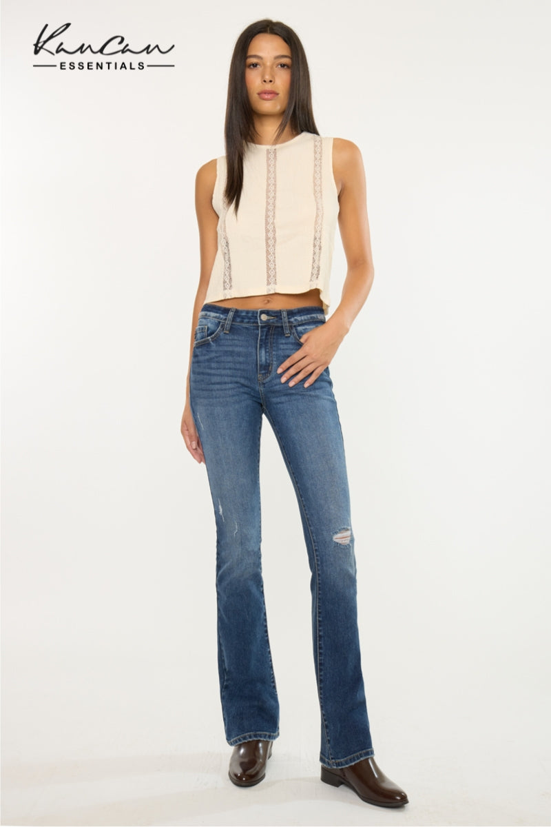 Brooklyn Essentials High Rise Skinny Bootcut Jeans – Kancan USA - Main Image