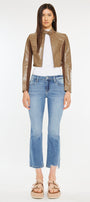 Savanna Mid Rise Cropped Flare Jean - Official Kancan USA