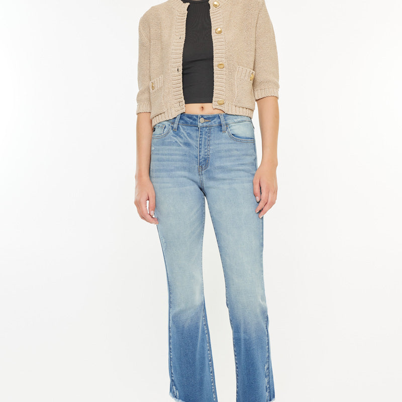 Lenny High Rise Cropped Jeans - Official Kancan USA