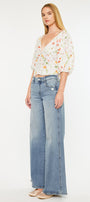 Renee Mid Rise Super Wide Jeans - Official Kancan USA