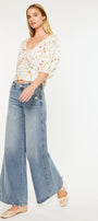 Renee Mid Rise Super Wide Jeans - Official Kancan USA