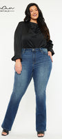 Hope Essentials High Rise Skinny Bootcut Jeans (Plus Size) - Official Kancan USA