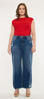 Dania Essentials High Rise Wide Leg Jeans (Plus Size) - Official Kancan USA