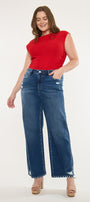 Dania Essentials High Rise Wide Leg Jeans (Plus Size) - Official Kancan USA