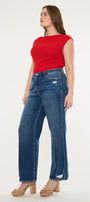 Dania Essentials High Rise Wide Leg Jeans (Plus Size) - Official Kancan USA