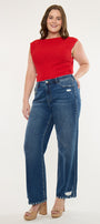 Dania Essentials High Rise Wide Leg Jeans (Plus Size) - Official Kancan USA
