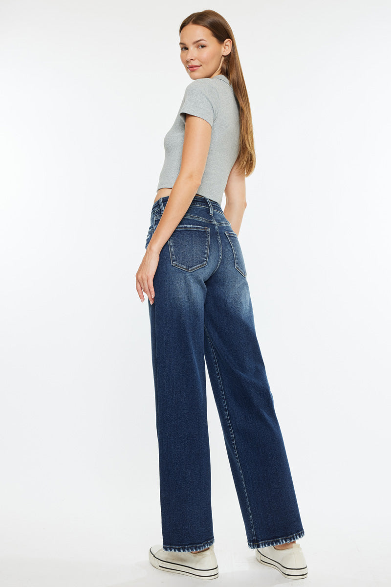 Dania High Rise Wide Leg Jeans - Official Kancan USA