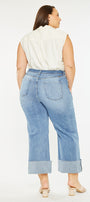Letty High Rise Crop Wide Leg Jeans (Plus Size) - Official Kancan USA