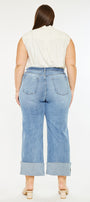 Letty High Rise Crop Wide Leg Jeans (Plus Size) - Official Kancan USA