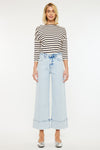 Kassie Cropped Wide Leg Jeans - Official Kancan USA