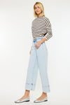 Kassie Cropped Wide Leg Jeans - Official Kancan USA