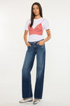 Gemma Essentials Mid Rise Wide Jeans - Official Kancan USA