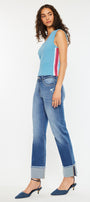 Quin Essentials High Rise Straight Jeans - Official Kancan USA