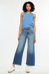 Aruli Essentials High Rise Cropped Wide Leg Jeans - Official Kancan USA