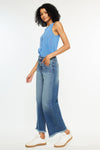 Aruli Essentials High Rise Cropped Wide Leg Jeans - Official Kancan USA