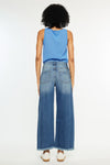 Aruli Essentials High Rise Cropped Wide Leg Jeans - Official Kancan USA