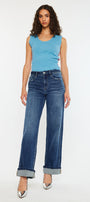Tiara Essentials High Rise Wide Leg Jeans - Official Kancan USA