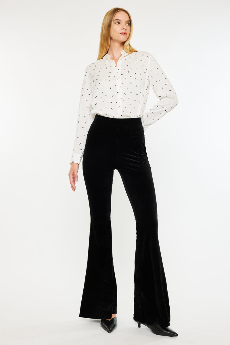 Anthea High Rise Corduroy Flare – Kancan USA