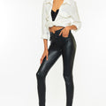 Janet High Rise Faux Leather Ankle Skinny Pants - Official Kancan USA