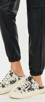 Rooney Ultra High Rise Faux Leather Joggers - Official Kancan USA