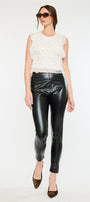 Widow Ultra High Rise Faux Leather Jeggings - Official Kancan USA