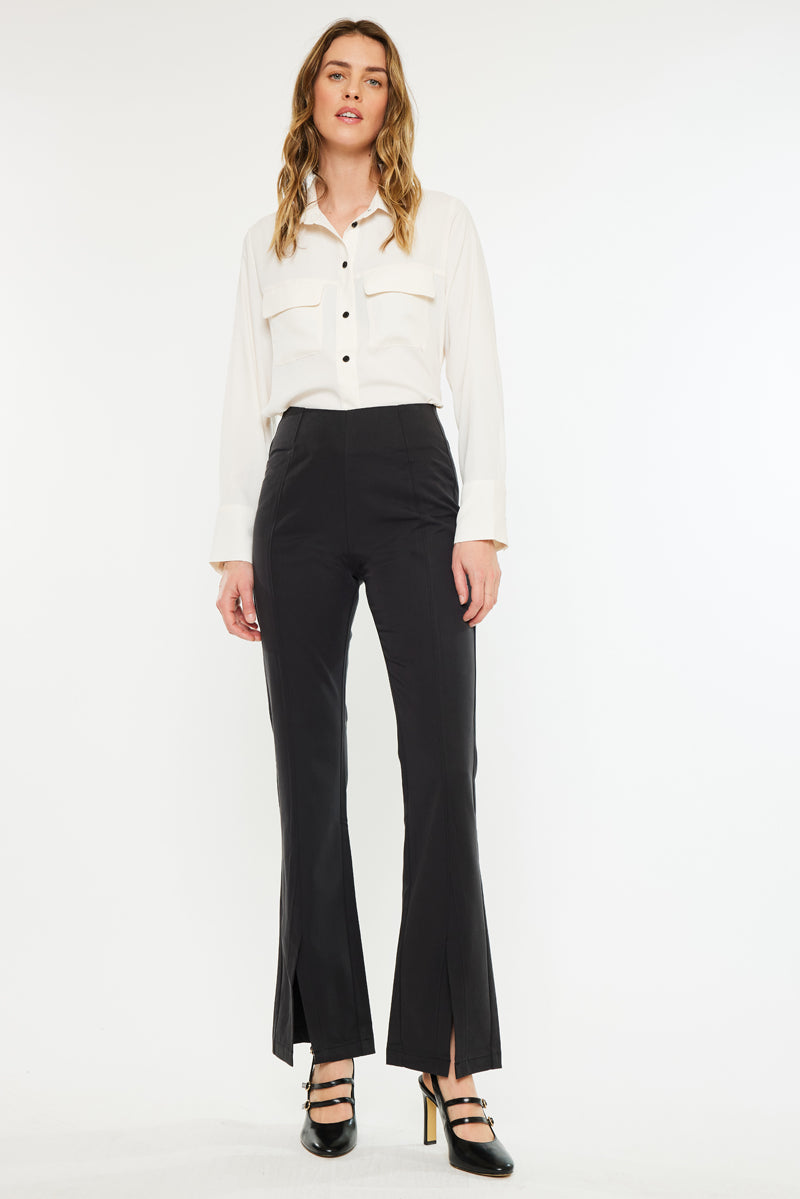 Brenda Ultra High Rise Flare Satin Pants - Official Kancan USA