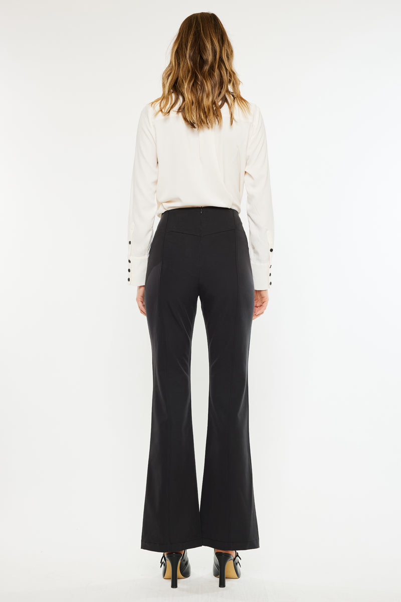 Brenda Ultra High Rise Flare Satin Pants - Official Kancan USA