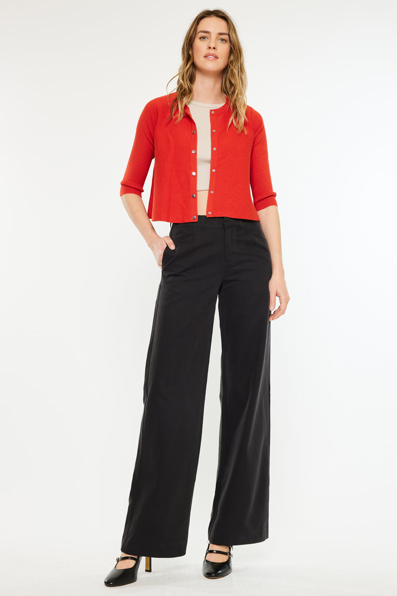Tinley Mid Rise Wide Leg Pants - Official Kancan USA