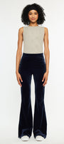 Gracey High Rise Velvet Flare Pants - Official Kancan USA