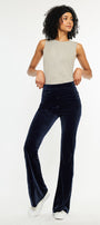 Gracey High Rise Velvet Flare Pants - Official Kancan USA