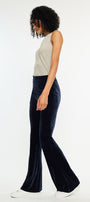 Gracey High Rise Velvet Flare Pants - Official Kancan USA