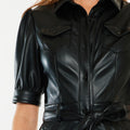Neva Faux Leather Dress - Official Kancan USA