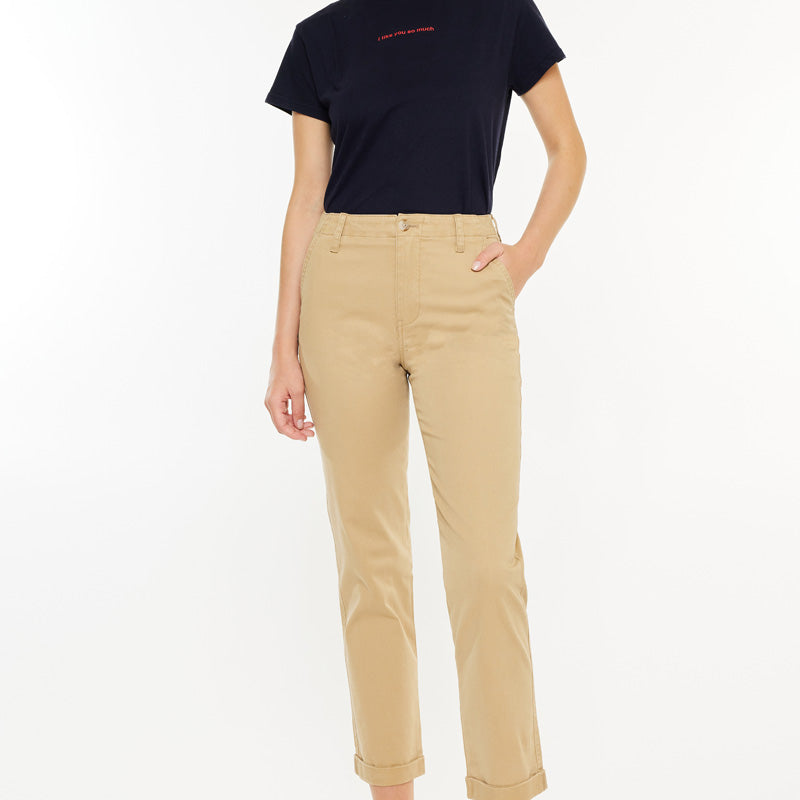 Carol High Rise Slim Chino - Official Kancan USA