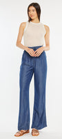 Katy High Rise Paperbag Wide leg Jeans - Official Kancan USA