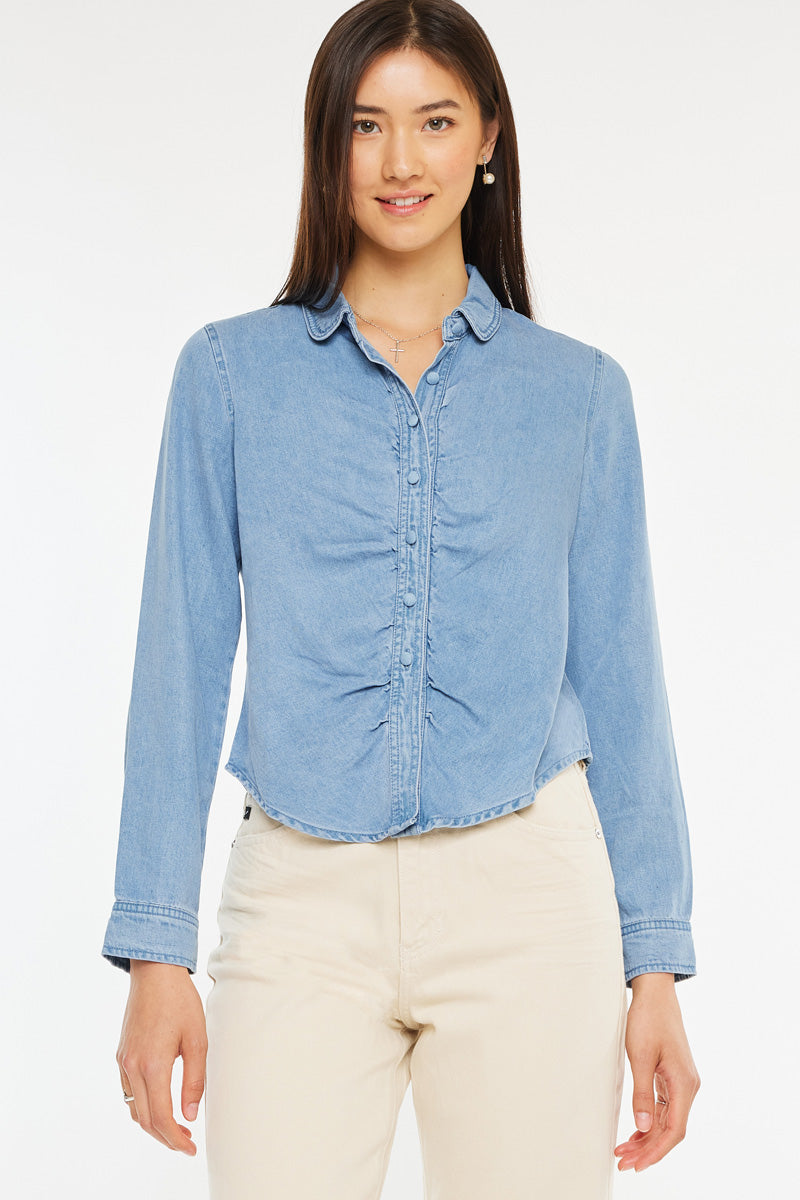 Evie Fitted Long Sleeve Shirt - Official Kancan USA