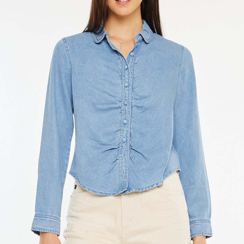 Evie Fitted Long Sleeve Shirt - Official Kancan USA
